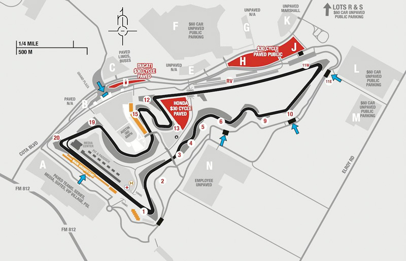 ตารางเวลาการแข่งขัน MotoGP สนามที่ 3 Circuit of The Americas - Austin GP | MOTOWISH 127