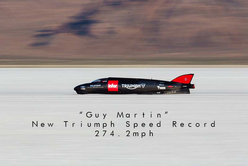 Guy Martin สร้างสถิติใหม่ในการซ้อม ควบ Triumph ไต่ระดับความเร็ว 441 กม./ชม. | MOTOWISH 44