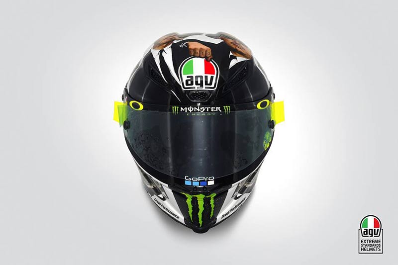 เท่ห์ ได้ใจ เปิดตัวหมวกลายใหม่ที่ Rossi ใช้แข่งสนาม Misano 2016 | MOTOWISH 8
