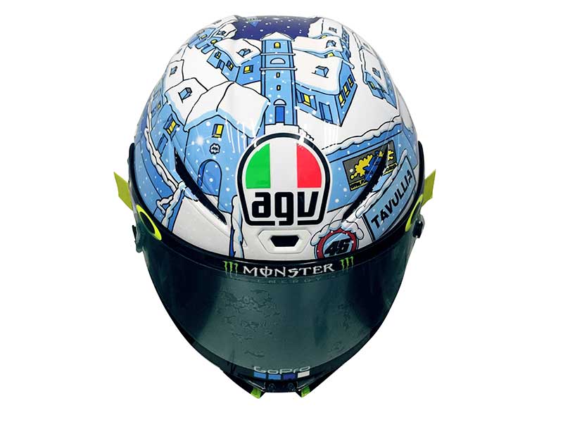 ชมกันเต็มๆ หมวก AGV Pista GP R ลายใหม่ของ Rossi ที่ใช้ทดสอบ Winter Test ที่เซปัง | MOTOWISH 145