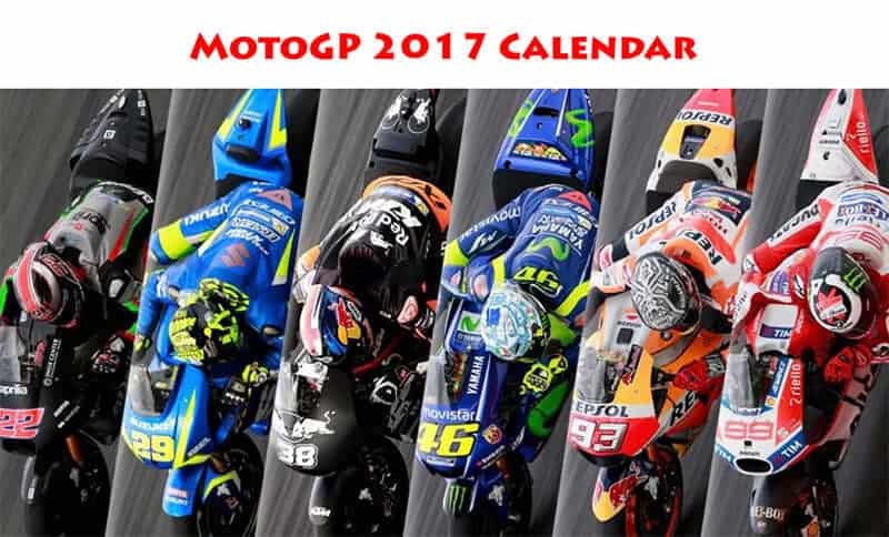 ตารางการแข่งขัน MotoGP 2017 | MOTOWISH 156