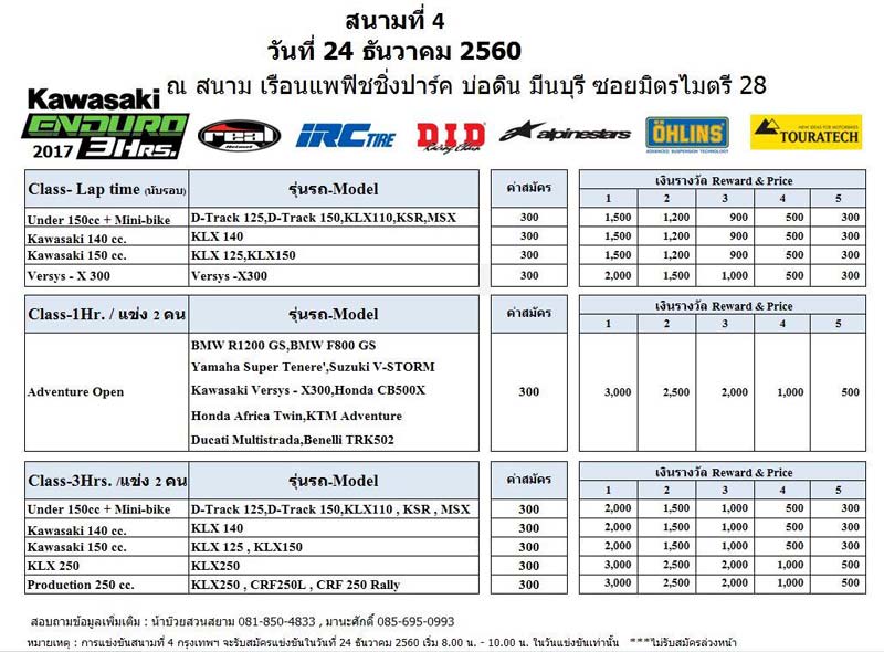 สายฝุ่นเตรียมตัวระเบิดความมันส์ในรายการ Kawasaki Enduro 3 Hrs. สนามสุดท้าย ไม่จำกัดค่าย !!! | MOTOWISH 49