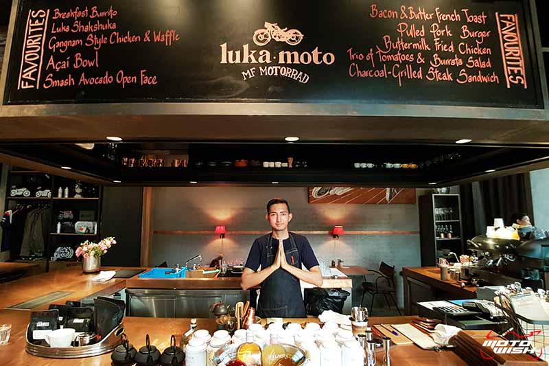 พาเพลินย่านรถหรู กาแฟหอม อาหารอร่อย ที่ร้าน Luka Moto By MF Motorrad | MOTOWISH 61