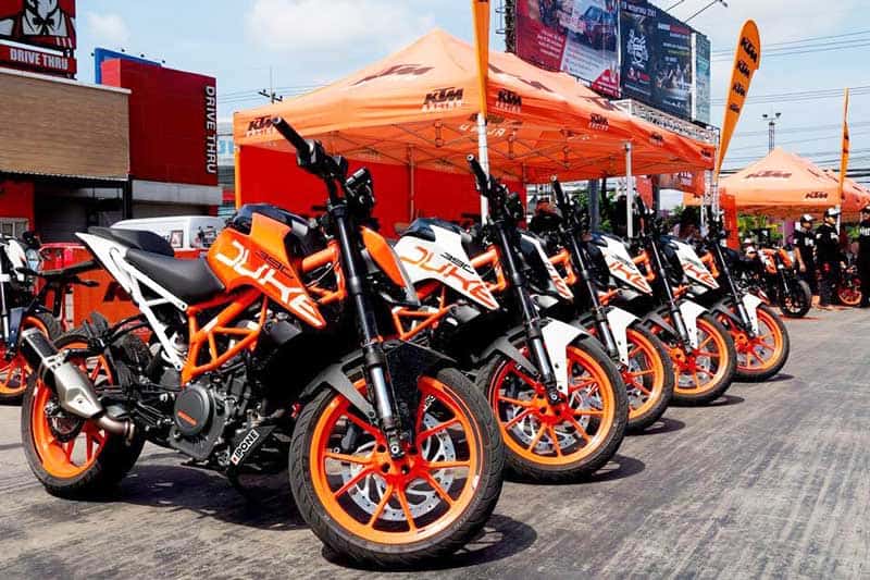 กิจกรรมทดสอบรถฟรี KTM 390 DUKE Test Ride & DUKEHANA Training By KTM Garage Ramintra | MOTOWISH 1