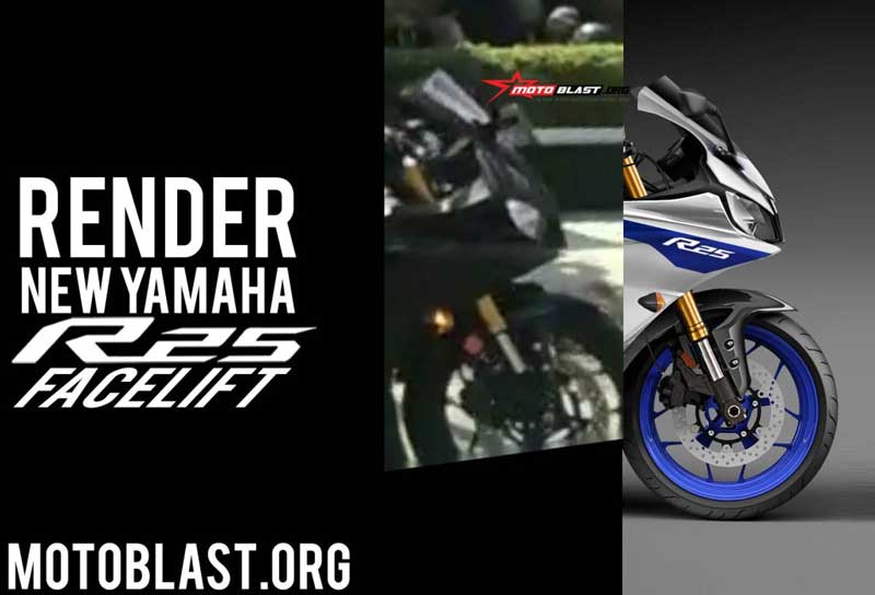 อัพเดทภาพเรนเดอร์ของ Yamaha YZF-R25 ปี 2019 เปรียบเทียบจากภาพ Spyshot | MOTOWISH 1