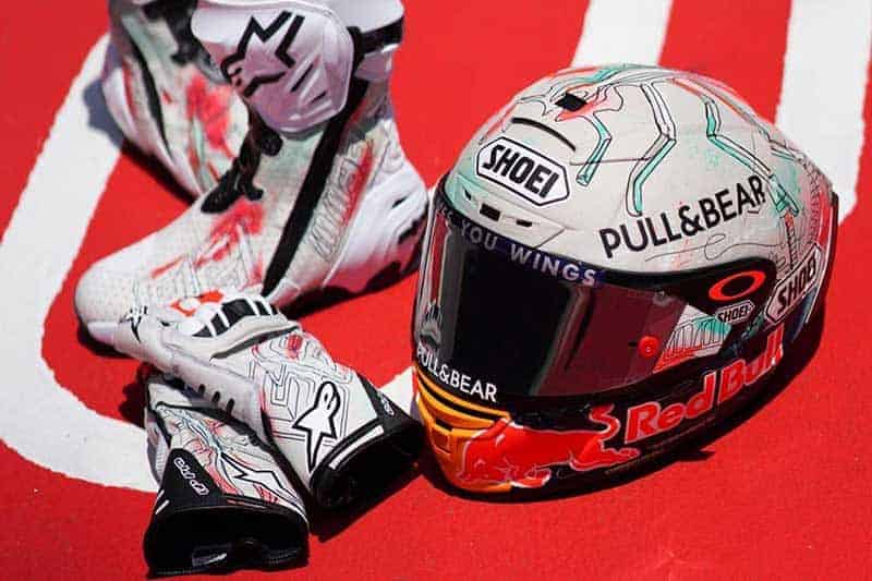 "Marc Marquez" เปิดตัวหมวกกันน็อค "Shoei X-Spirit III" ลายพิเศษ Catalunya 2019 | MOTOWISH 1