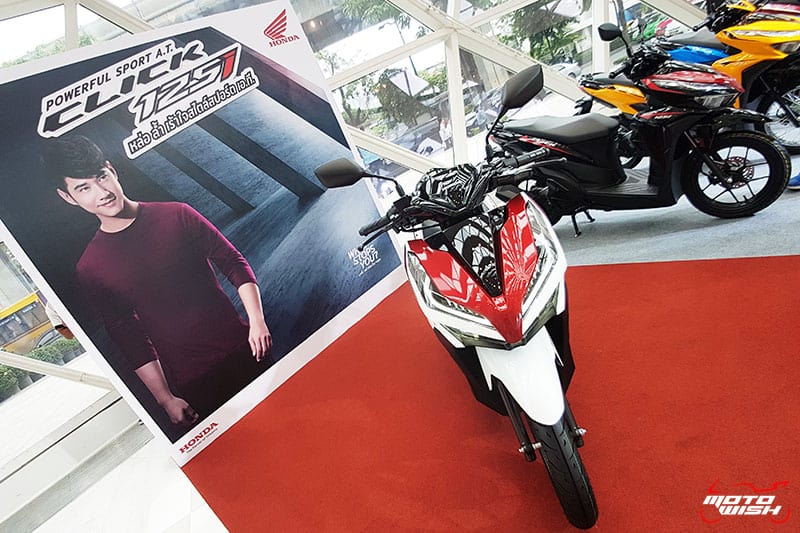 เอ.พี. ฮอนด้า เปิดตัวรถสปอร์ต เอ.ที. New Honda Click 150i Speed Overtaker "ดุ แรง แซงทุกสปีด" | MOTOWISH 2