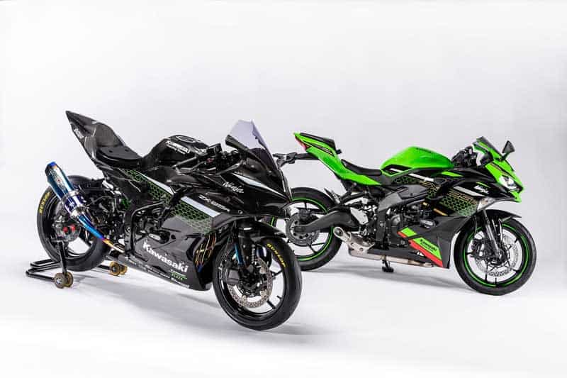 Kawasaki เปิดโฉมตัวแข่ง ZX-25R คาร์บอนไฟเบอร์ทั้งคัน