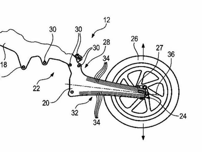 BMW patent frame carbon lose swingarm