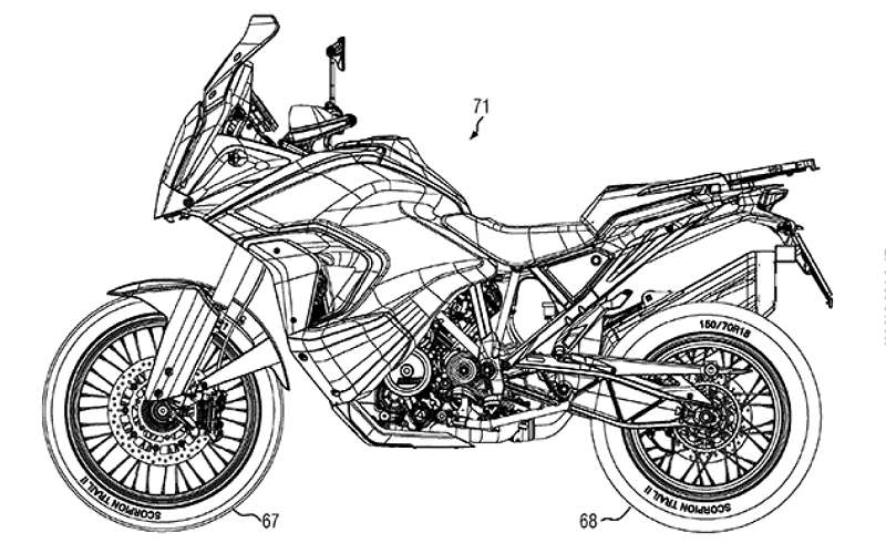 Patent KTM 1290 Super Adventure R and S