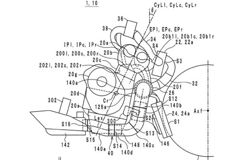 Yamaha Turbo Triple Patent-3