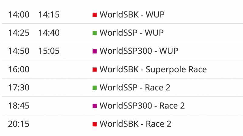 time table worldsbk 2021 round 6-3