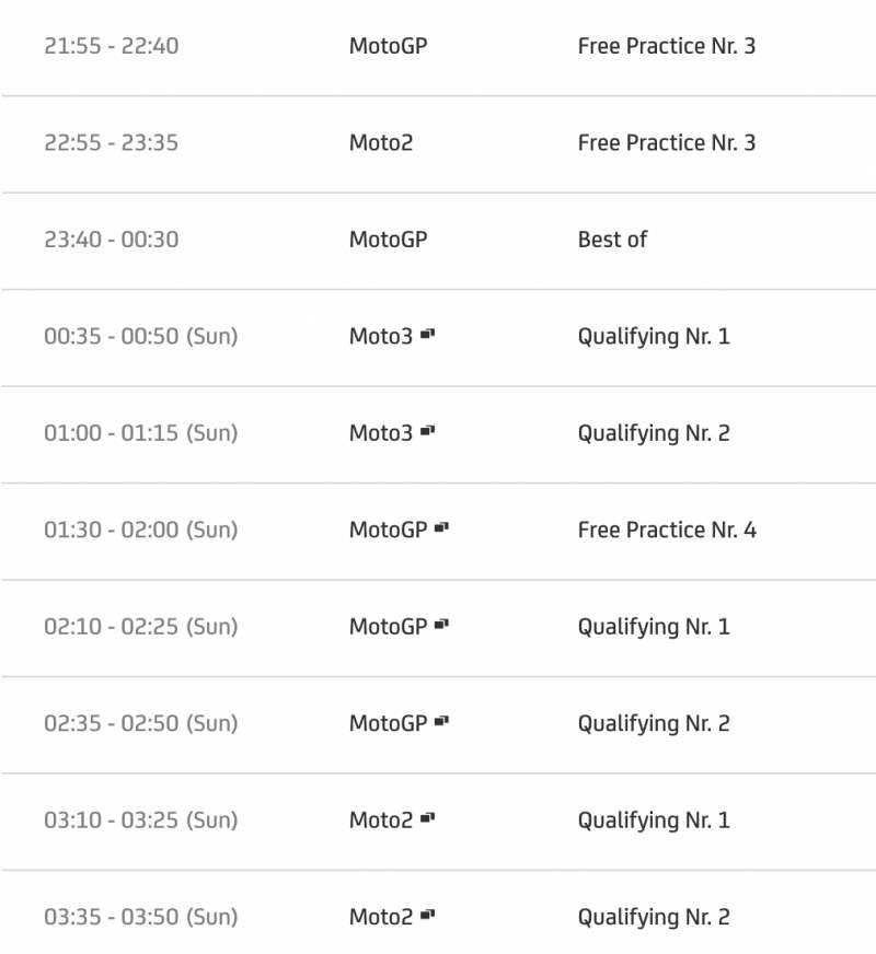 _timetable motogp 2021 round 15 austin usa-2