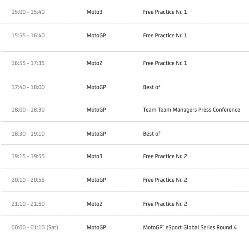 timetable motogp 2021 round 18 valencia spain-1
