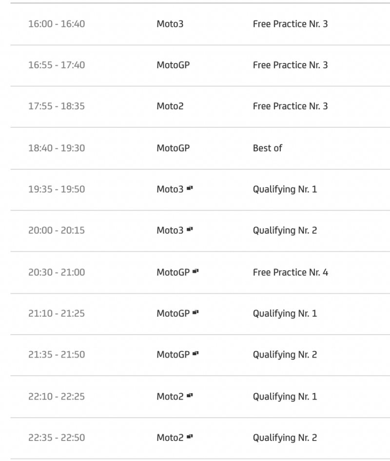 timetable motogp 2021 round 7 portimao portugal-2