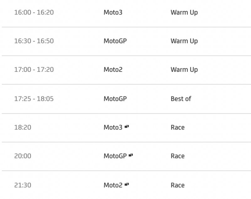 timetable motogp 2021 round 7 portimao portugal-3