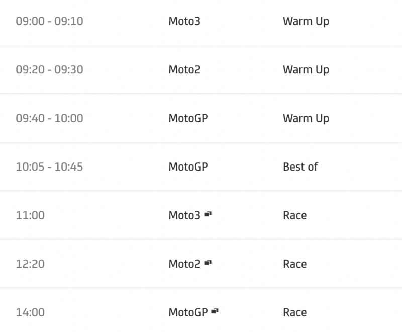 Timetable motogp 2022 round 2 indonesia-1
