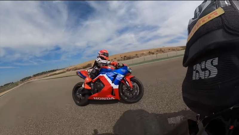 _duel with marc marquez on track day-1