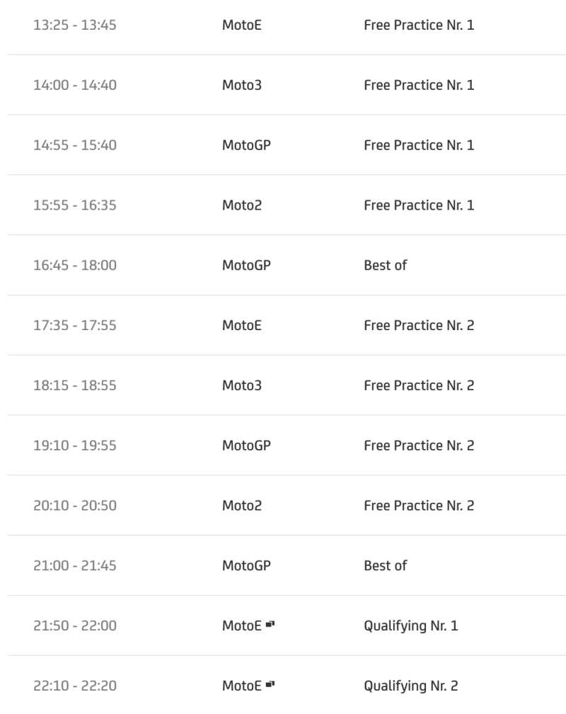 timetable motogp 2022 round 6 jerez-1