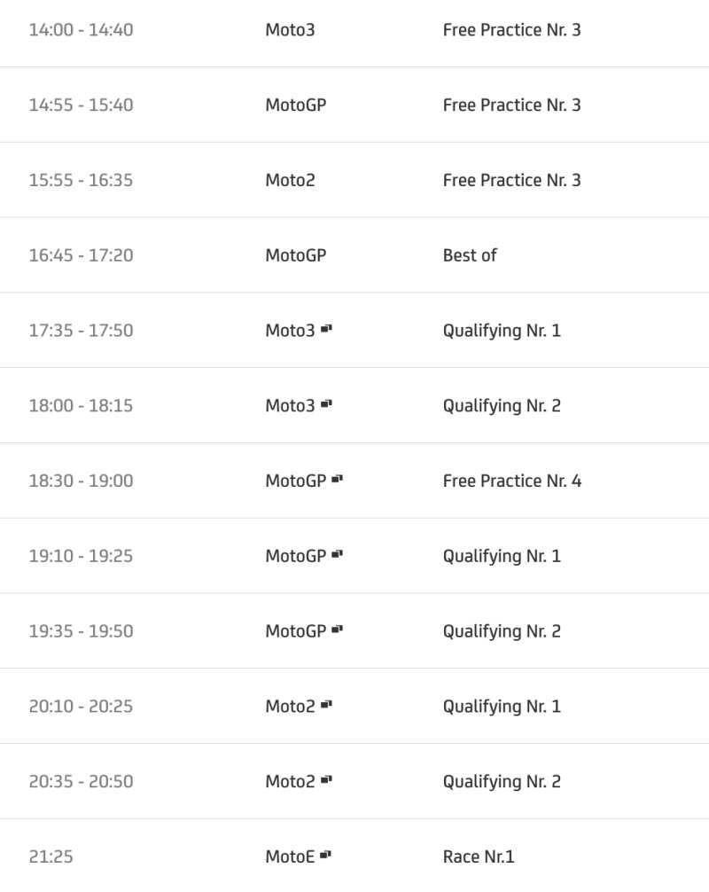 timetable motogp 2022 round 6 jerez-2