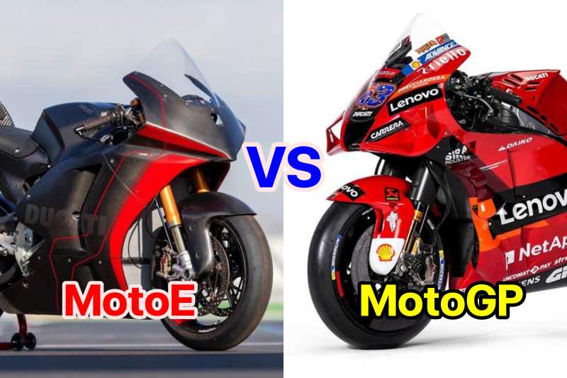 Ducati MotoE vs Ducati MOtoGP