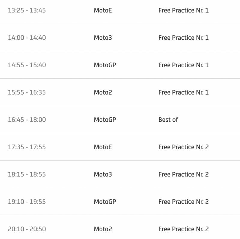 timetable motogp 2022 round 7-Screen Shot 2565-05-11 at 20.56.28