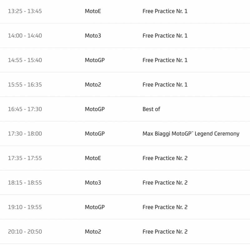 timetable motogp 2022 round 8 mugello italy-1
