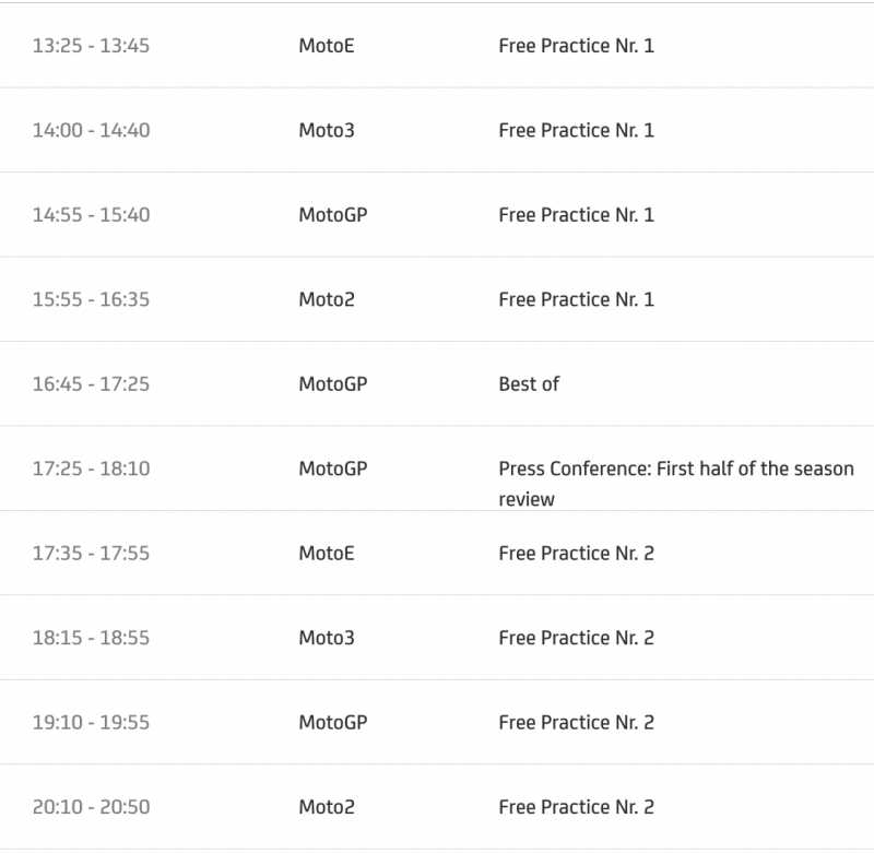 timetable motogp 2022 round 11-1