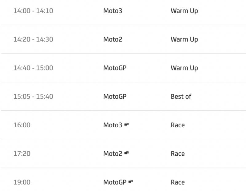 timetable motogp 2022 round 9 -3