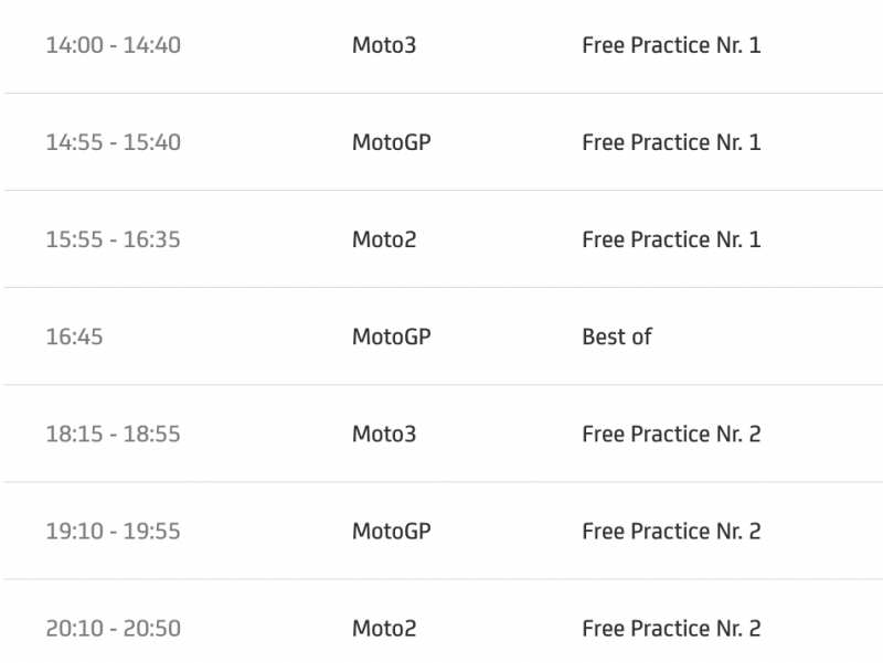 timetable motogp 2022 round 15 aragon spain-1