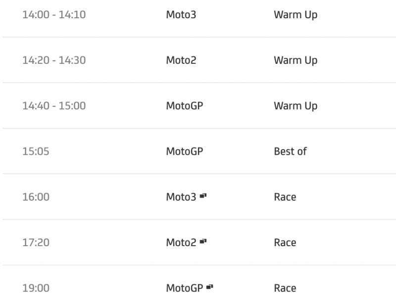 timetable motogp 2022 round 15 aragon spain-1