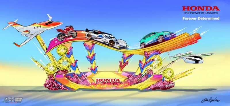 _Honda EV Bike Graphic Rose Bowl-1