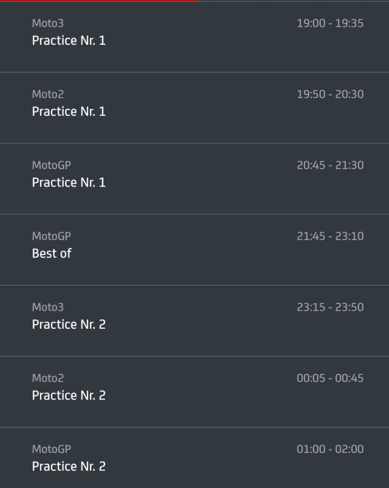 Timetable motogp 2023 round 2-1