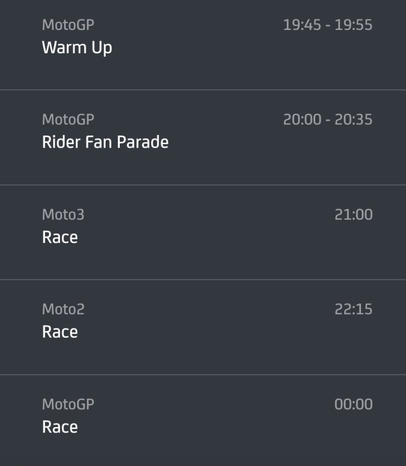 Timetable motogp 2023 round 2-3