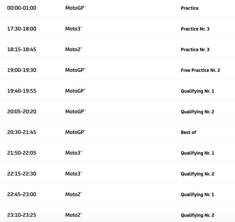 _schedule motogp 2023 round 19 qatar-2