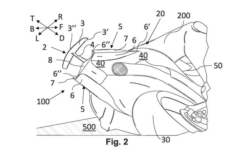 Patent Aprilia Spoiler MotoGP-2