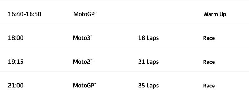 _MotoGP Schedule 2024 Sunday