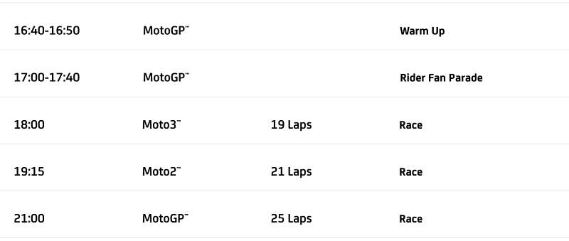 _schedule MotoGP 2024 Round 2-3