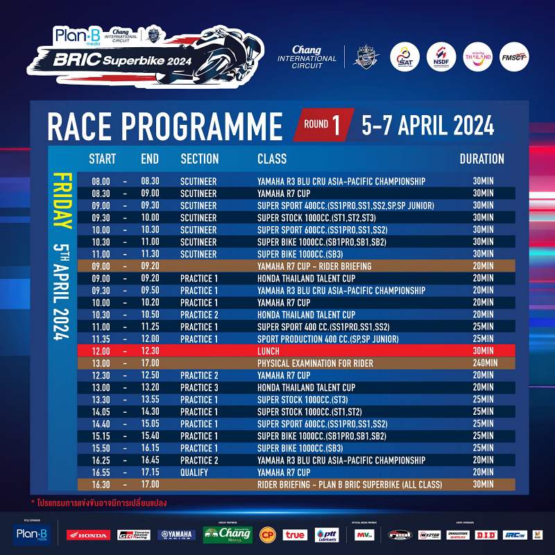 _Schedule Plan B Media BRIC Superbike 2024 Round 1-1