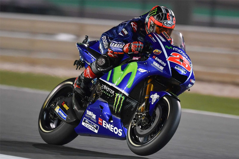 Maverick Vinales with Yamaha YZR-M1 2018